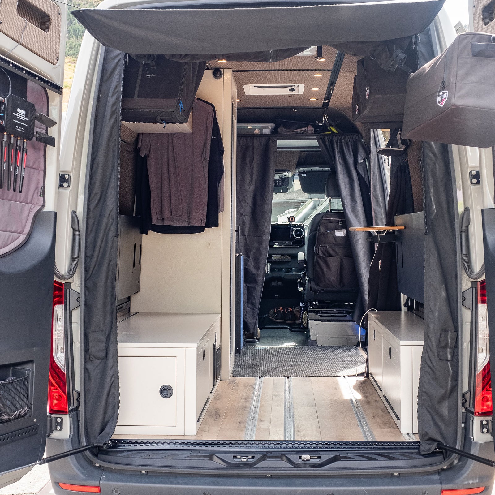 Rear entry view of a Smartfloor-equipped van